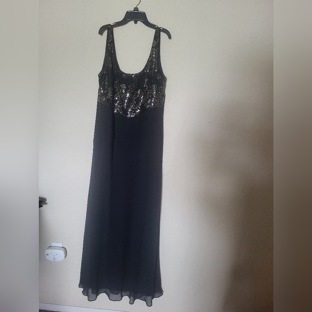 Ralph Lauren black and gold Formal dress